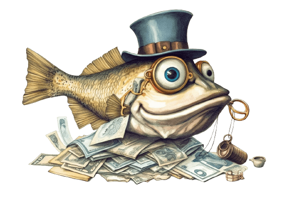 Mortgage fishing logo